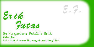 erik futas business card